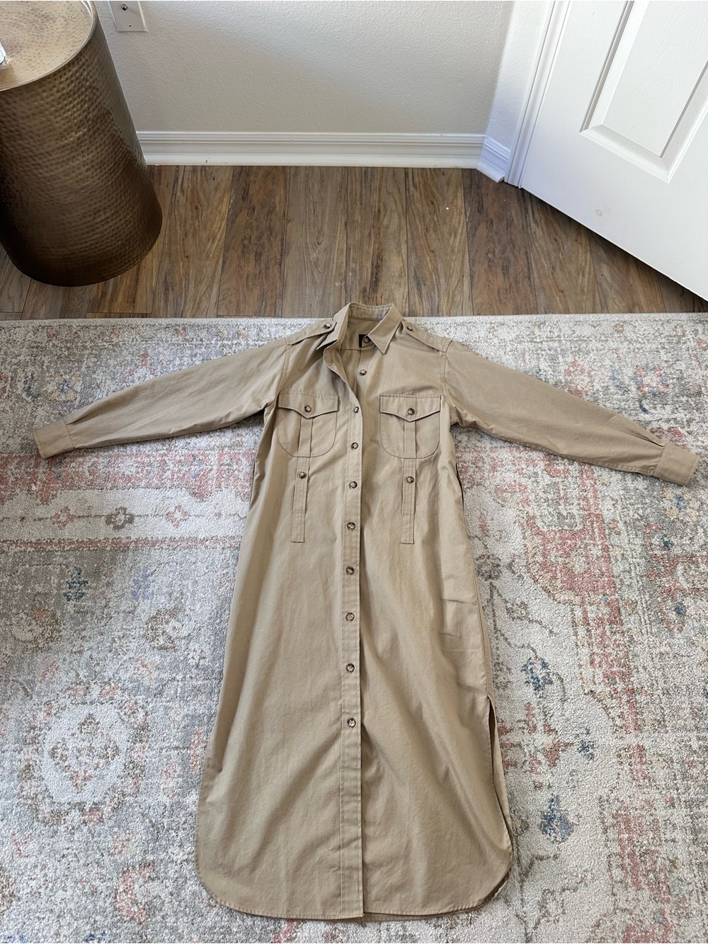 Rare Vintage 1970’s Willis and Geiger 100% Cotton Safari Serengeti Dress
